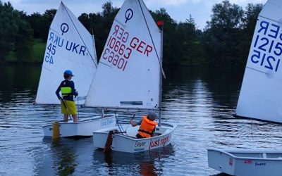 Optiband Blau Rot am Elfrather See